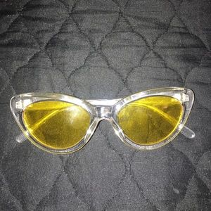 Yellow Clear Sunglasses